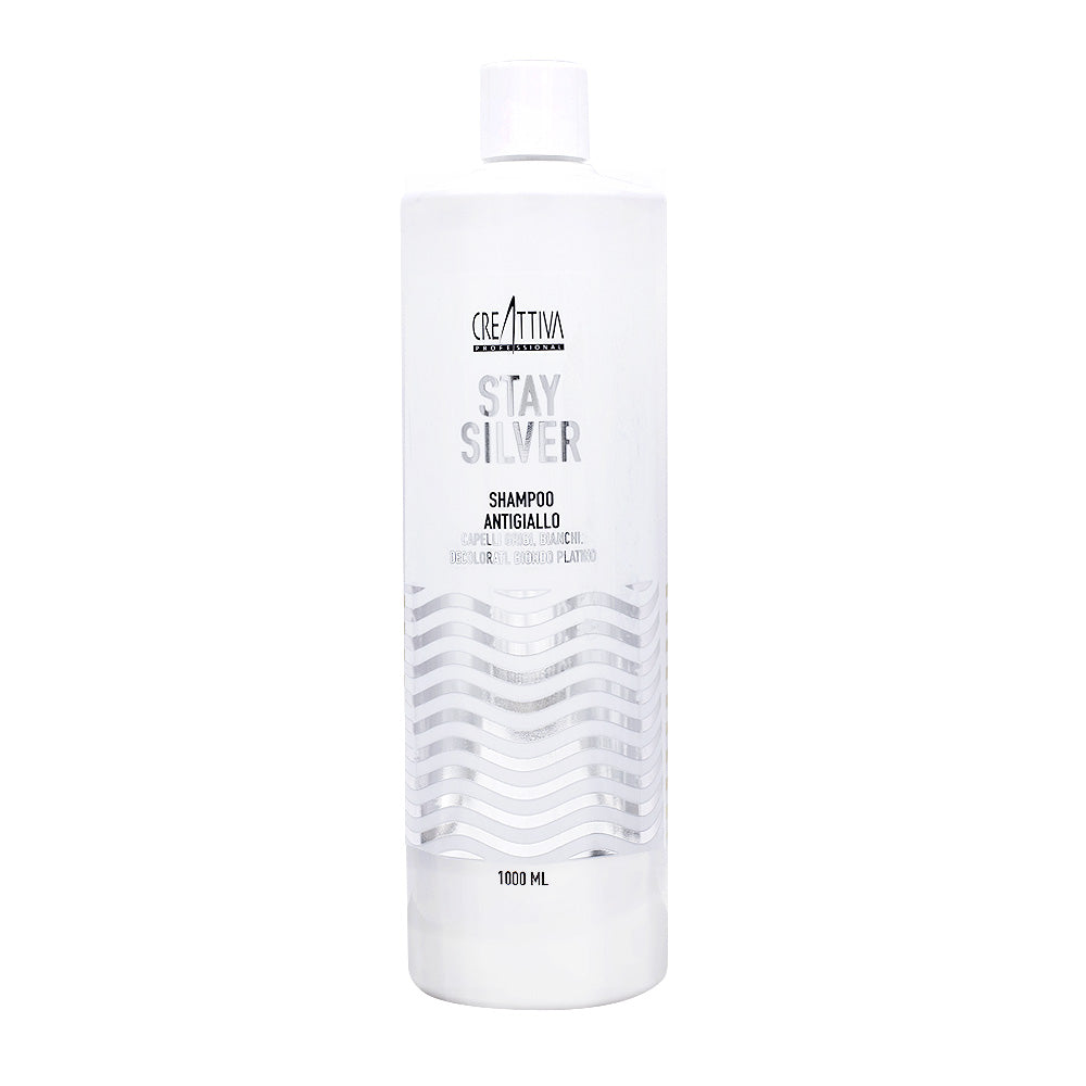 Creattiva Erilia Stay Silver Shampoo Antigiallo 1000ml - shampoo antigiallo