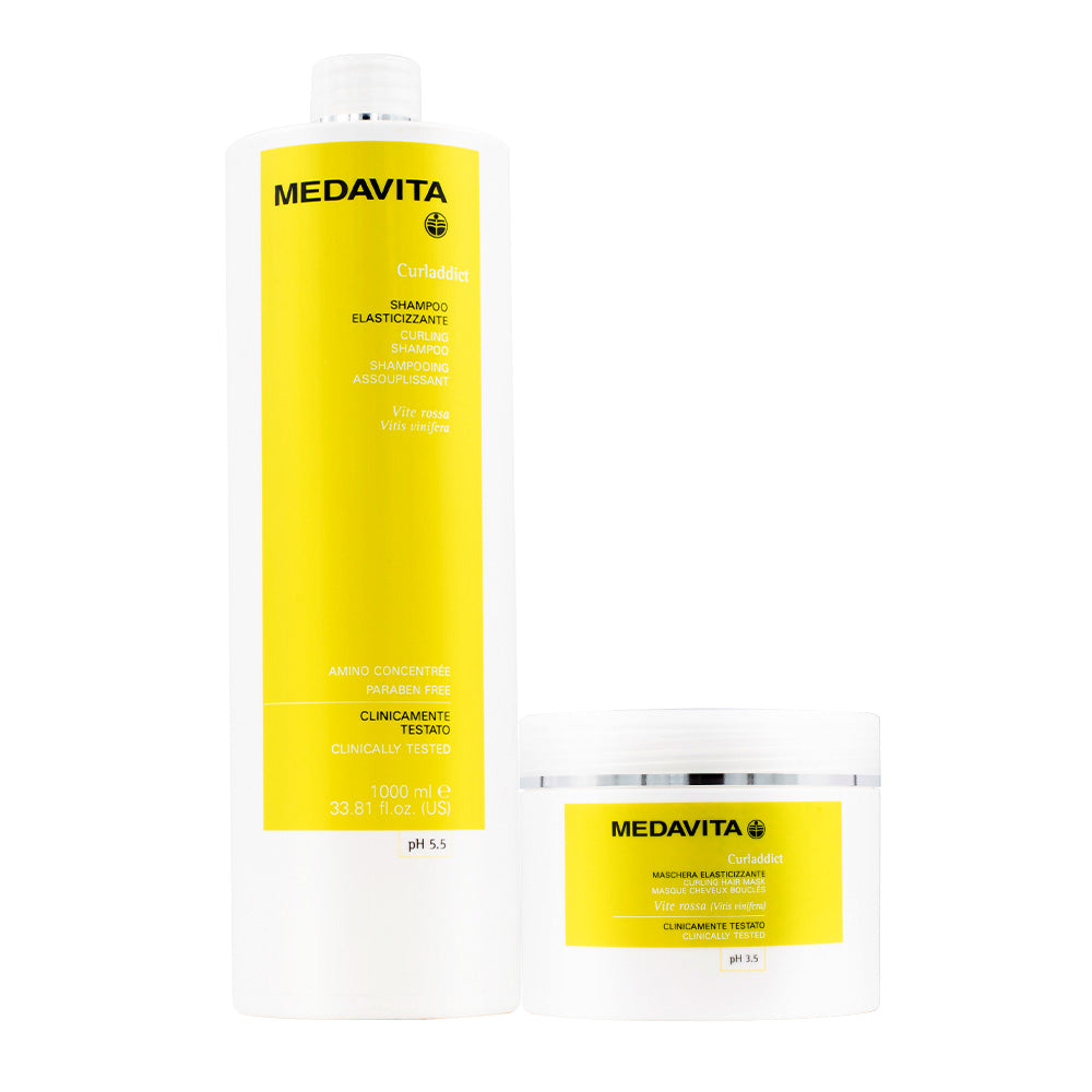 Medavita Lunghezze Curladdict Shampoo 1000ml e Maschera 500ml