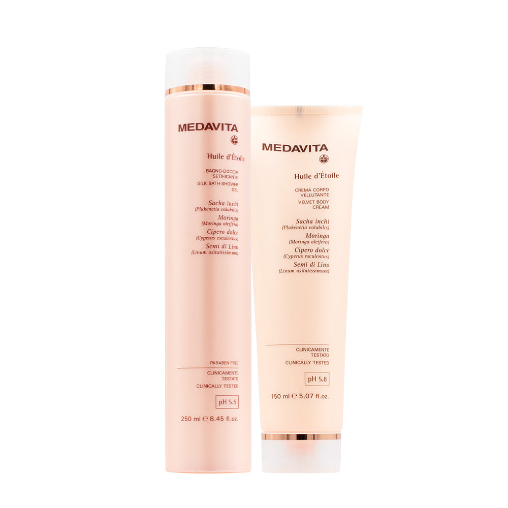 Medavita Huile d'etoile Bagno doccia 250ml Crema Corpo Idratante 150ml