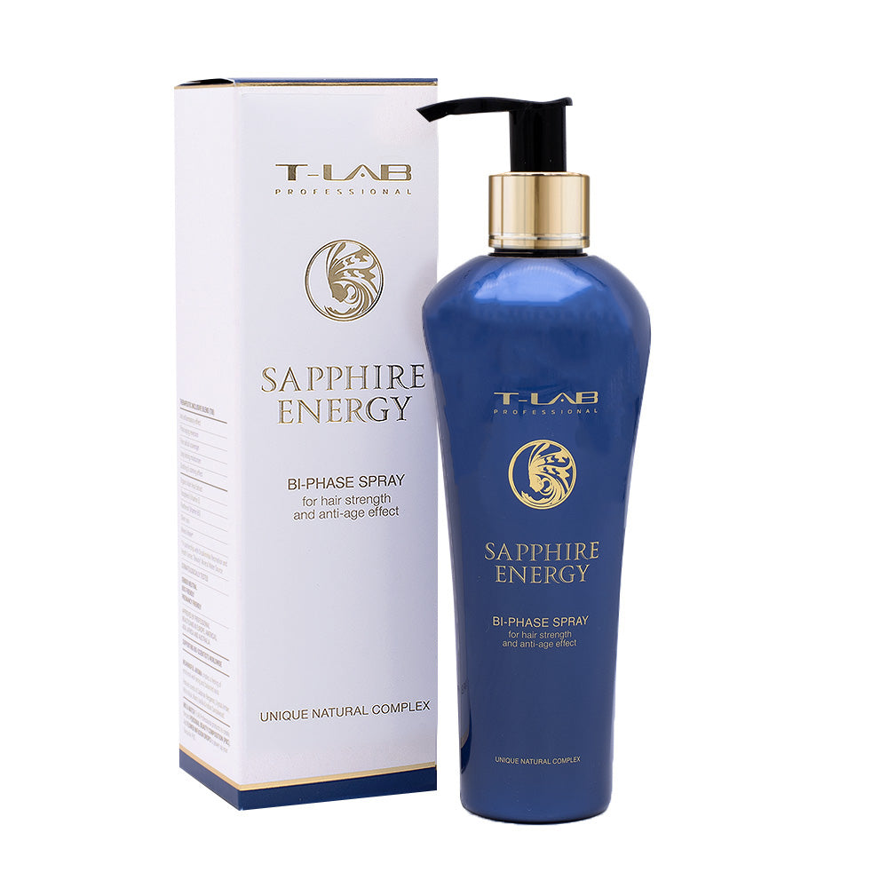 T-Lab Sapphire Energy Bi Phase Spray 250ml -spray rinforzante per capelli maturi