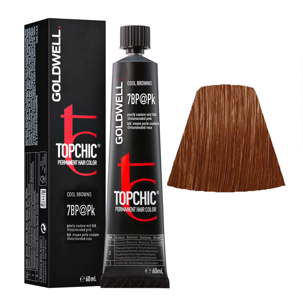 7BP@Pk Biondo Medio Perla Pink Goldwell Topchic in Tubo 60ml