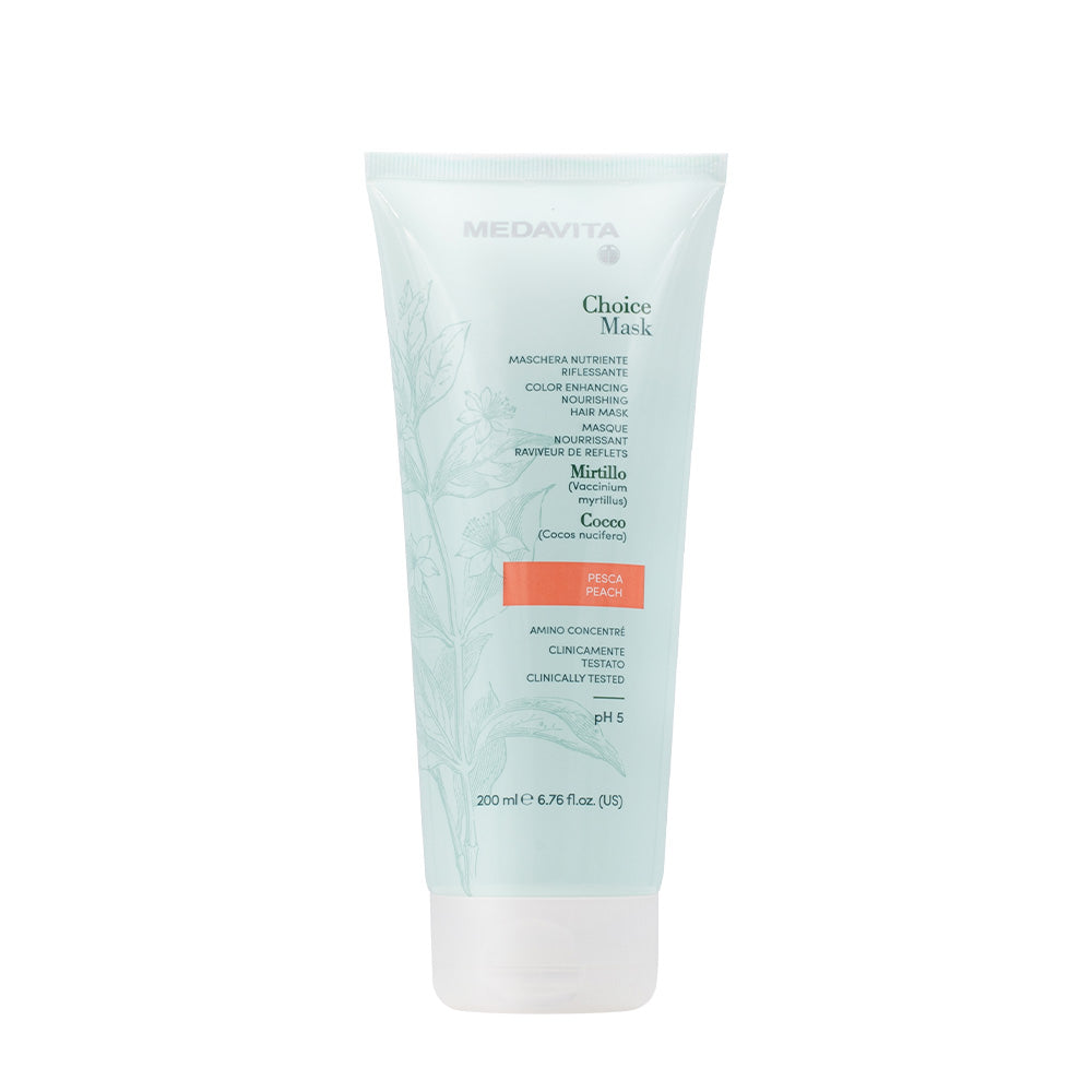 Medavita Lunghezze Choice Mask Peach 200ml -maschera nutriente riflessante pesca