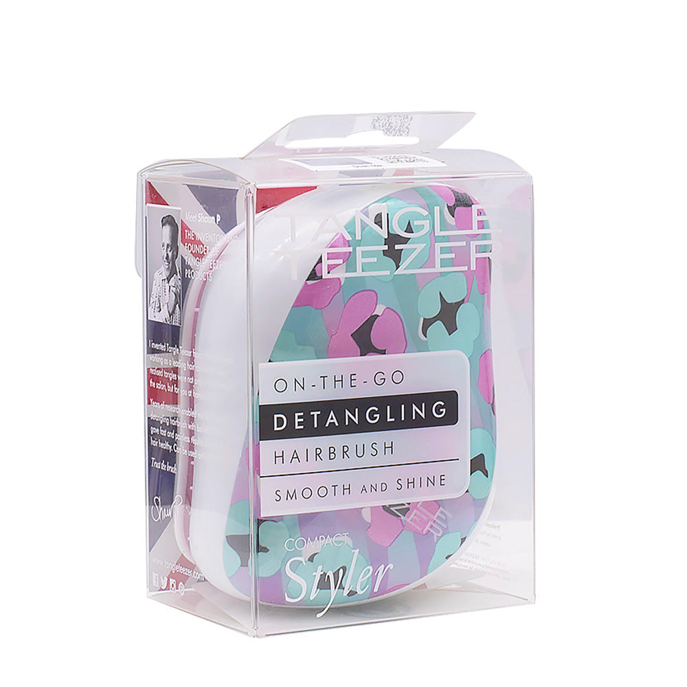 Tangle Teezer Compact Styler Digital Ulta Pink Mint - spazzola compatta decorata