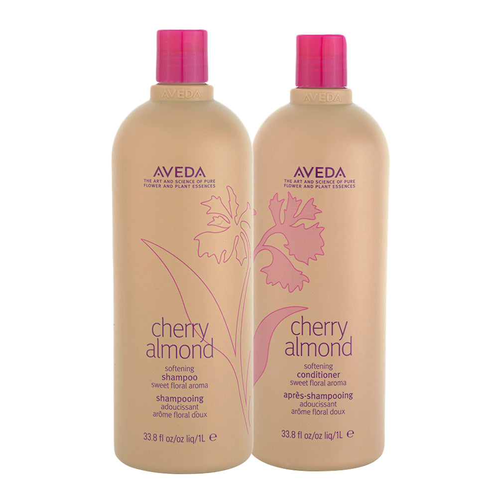 Aveda Cherry Almond Softening Shampoo 1000ml Conditioner 1000ml