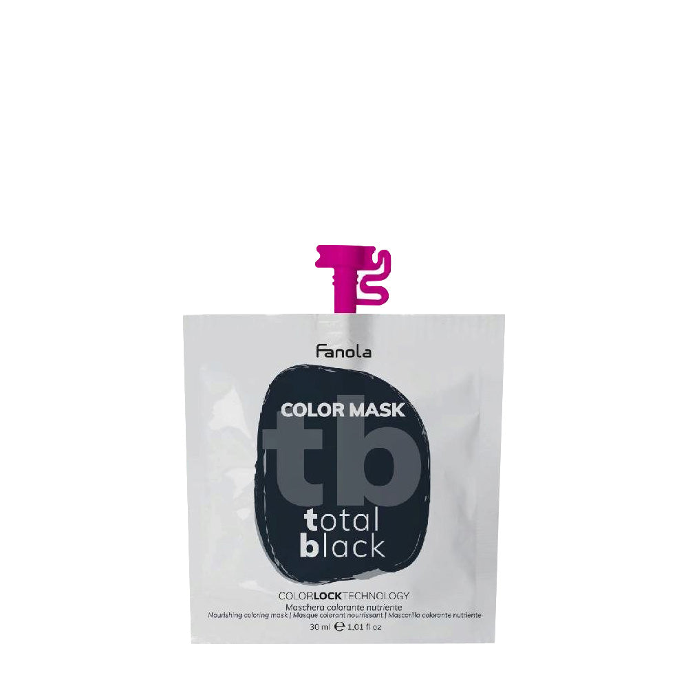 Fanola Color Mask Total Black 30ml - colore semipermanente nero
