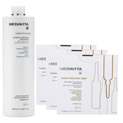 Medavita Cute Lotion Concentree Rituale Anticaduta Trattamento Completo Shampoo 1000ml e Fiale Super 12x7ml x3