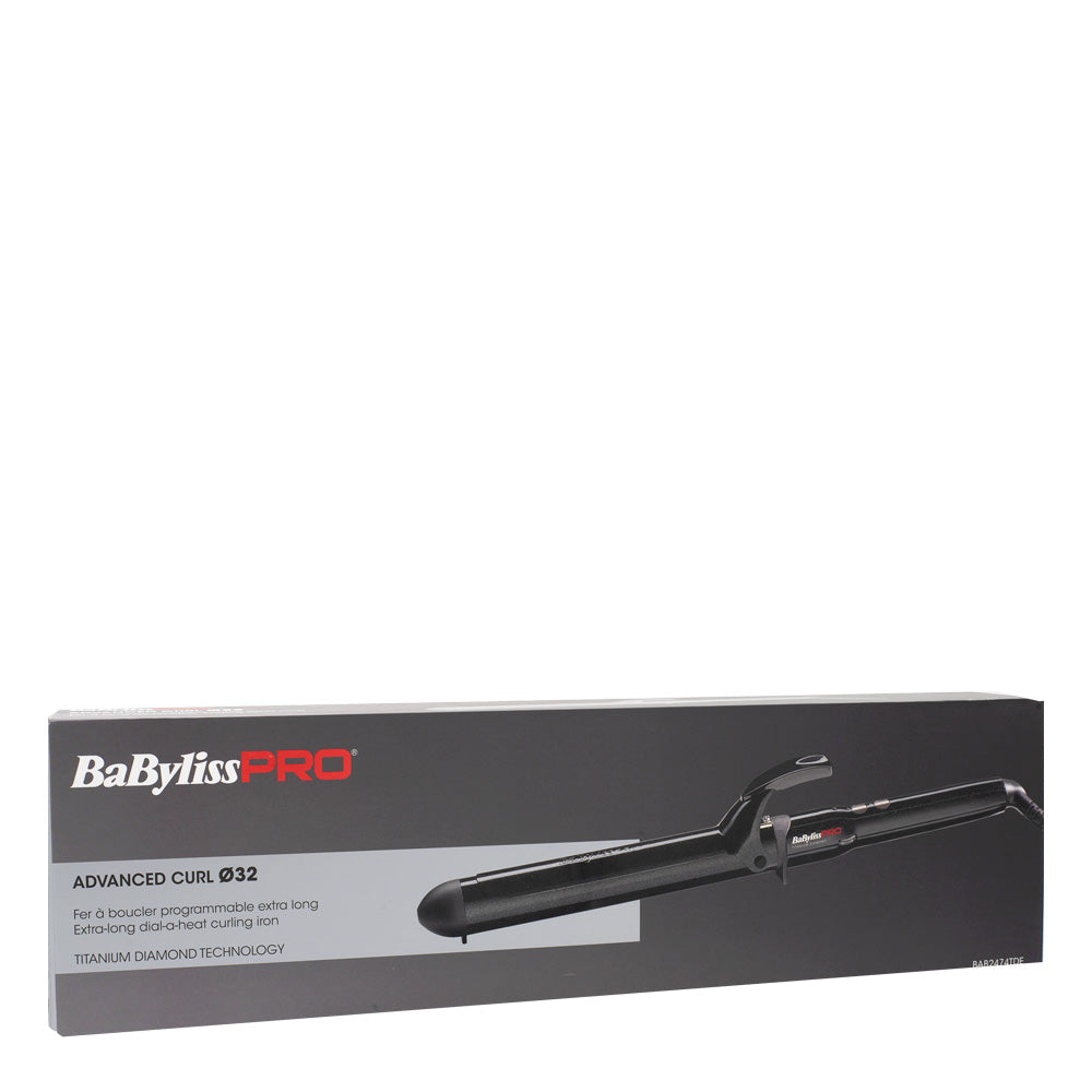 Babyliss Pro Ferro Extra Lungo in Diamond Titanium 32mm  BAB2474TDE