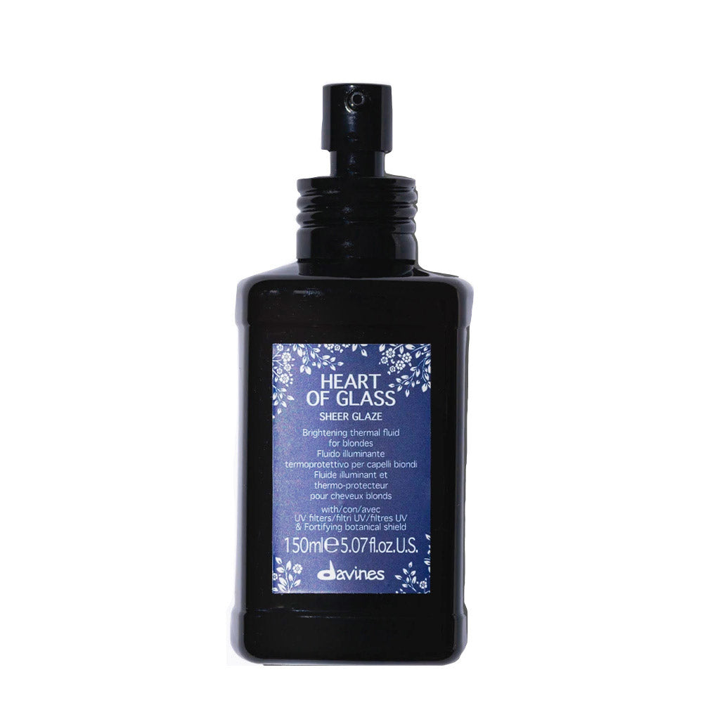 Davines Heart Of Glass Sheer Glaze 150ml - fluido illuminante termoprotettore