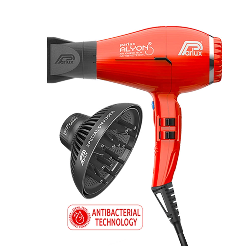 Parlux Alyon Air Ionizer Tech Eco Friendly Rosso - asciugacapelli con diffusore