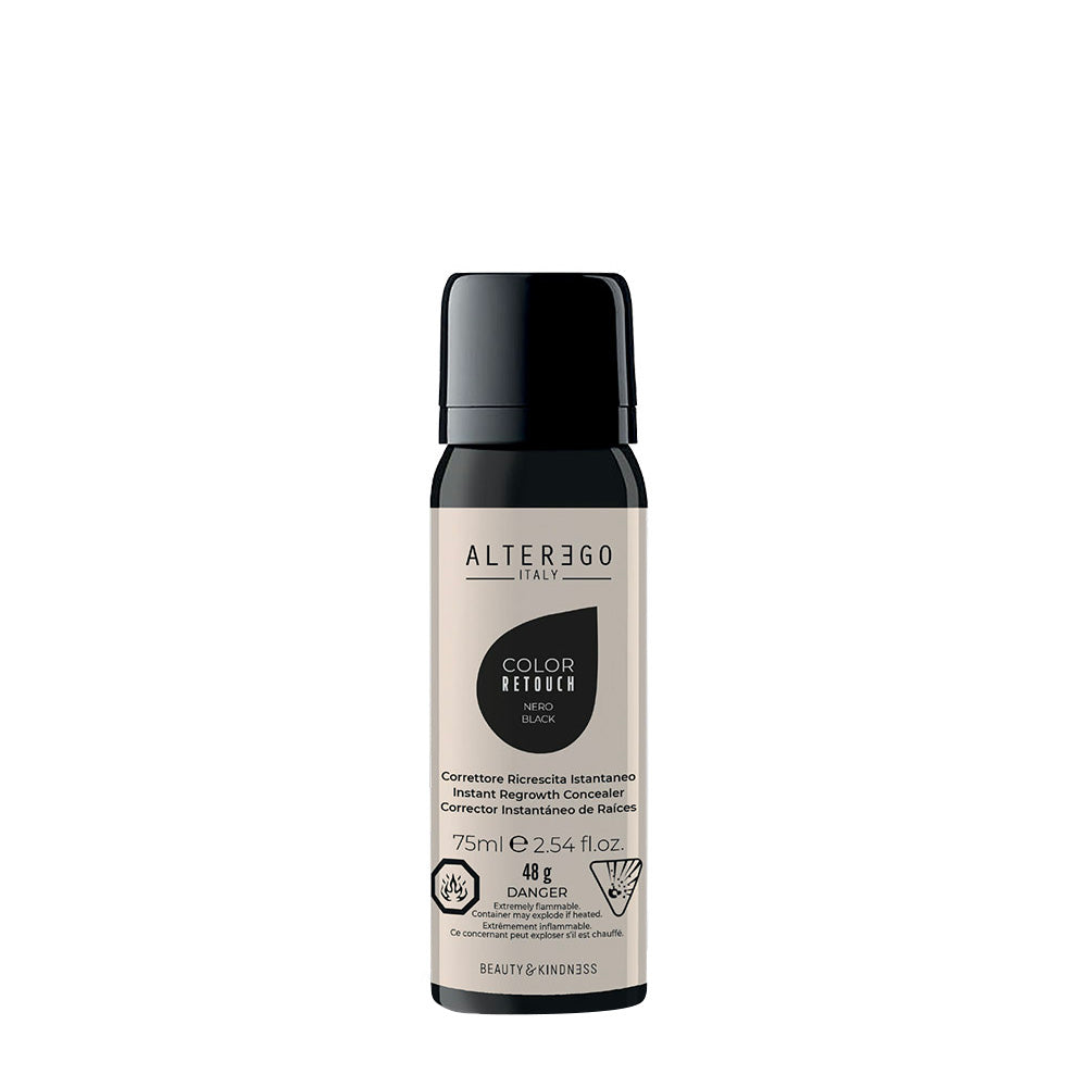 Alterego Color Retouch Black 75ml  - ritocco colore spray nero