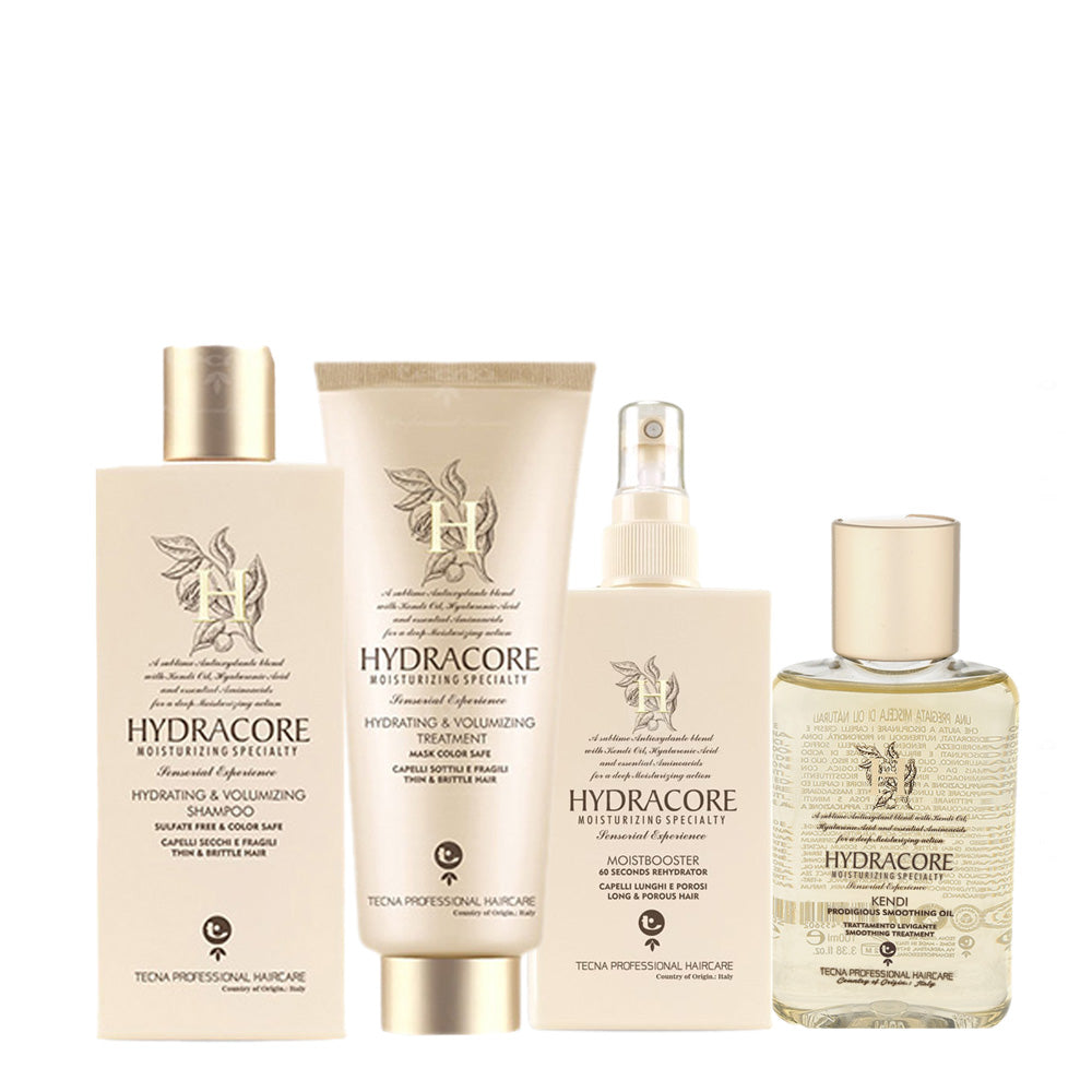 Tecna Hydracore Hydrating&Volumizing Shampoo250ml Mask200ml Booster200mlOil100ml