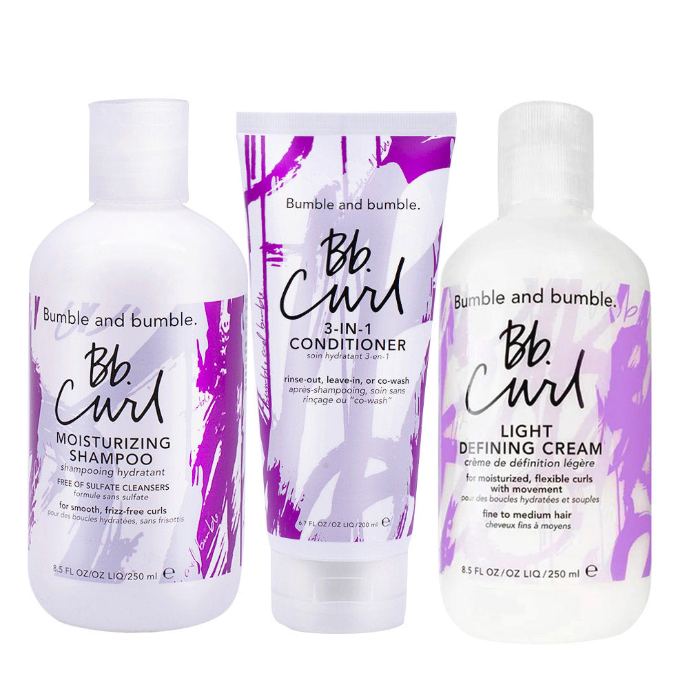 Bumble and bumble. Bb. Curl Shampoo 250ml Conditioner 200ml Defining Cream 250ml