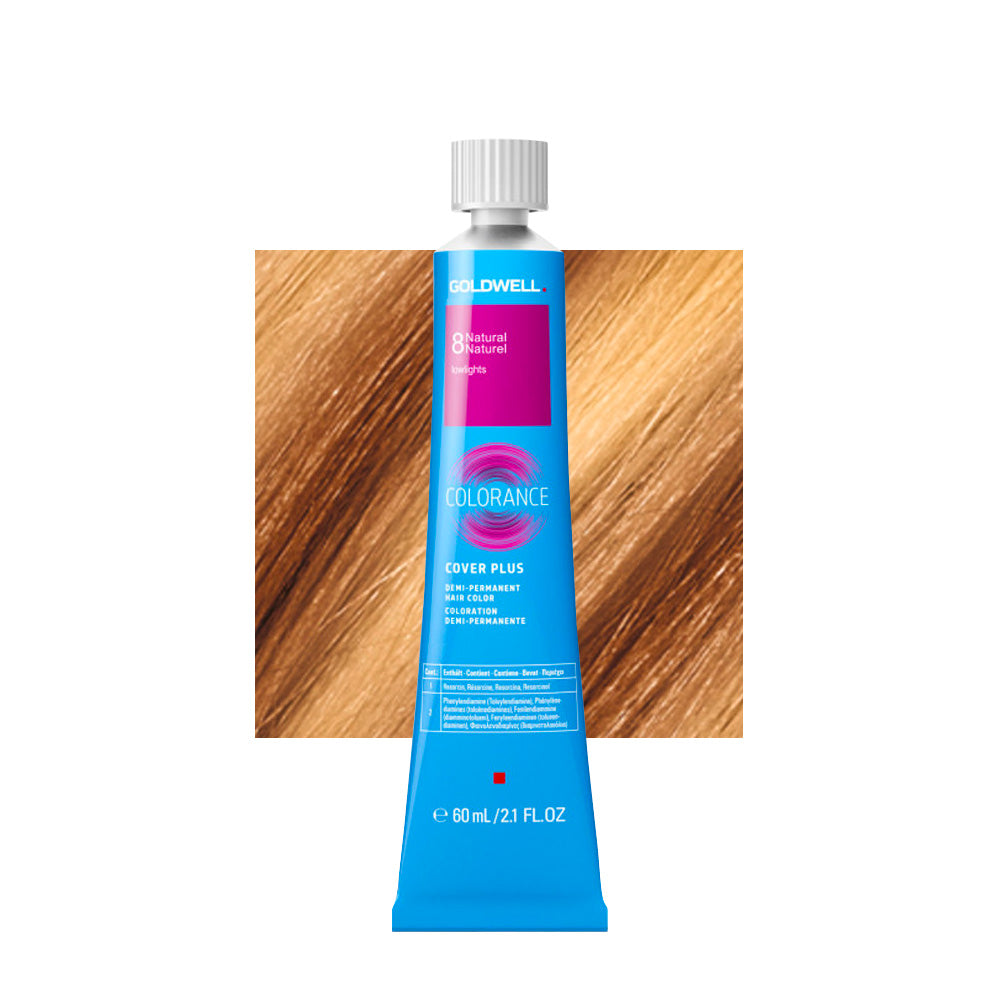 8 Natural Naturel Goldwell Colorance Cover Plus tb 60ml - biondo chiaro