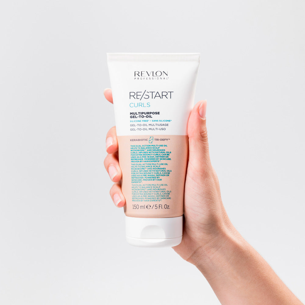 Revlon Restart Curls Multipurpose Gel-To-Oil 150ml - gel per capelli ricci