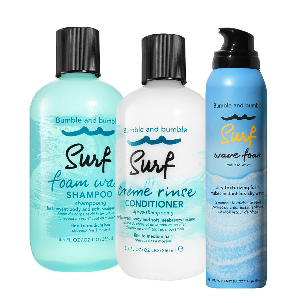 Bumble and bumble. Surf Shampoo 250ml Conditioner 250ml Wave Foam 150ml