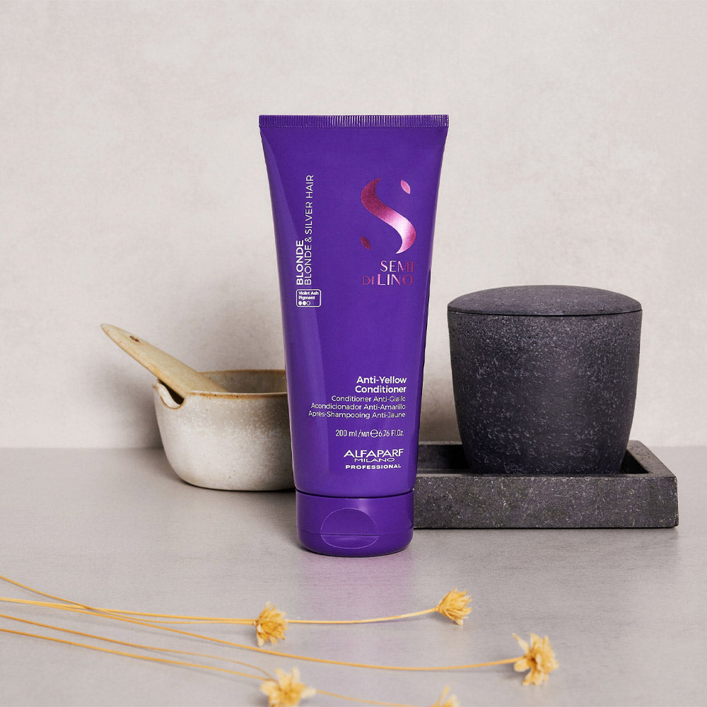 Alfaparf Milano Semi di Lino Blonde Anti-Yellow Conditioner 200ml