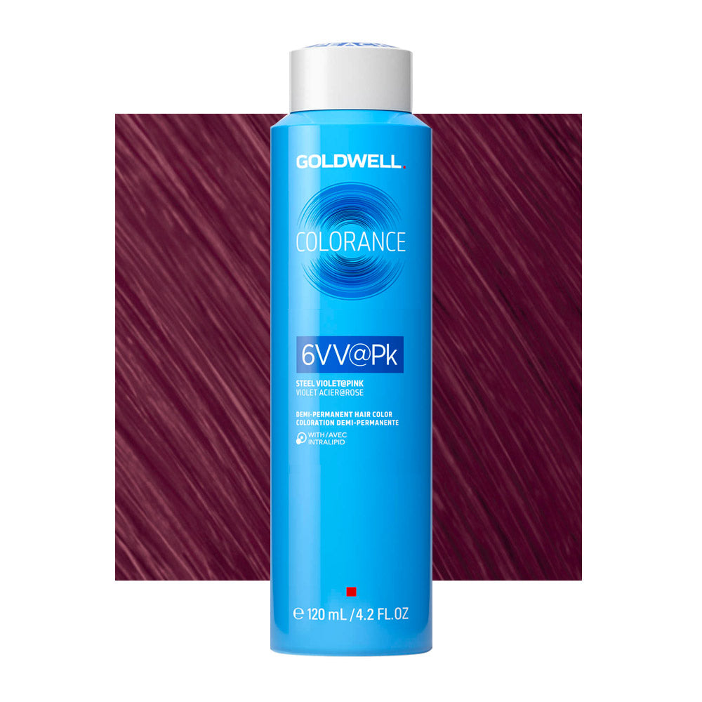 6VV@Pk Viola Acciaio Illuminato Rosa Goldwell Colorance Cool Reds Can 120ml