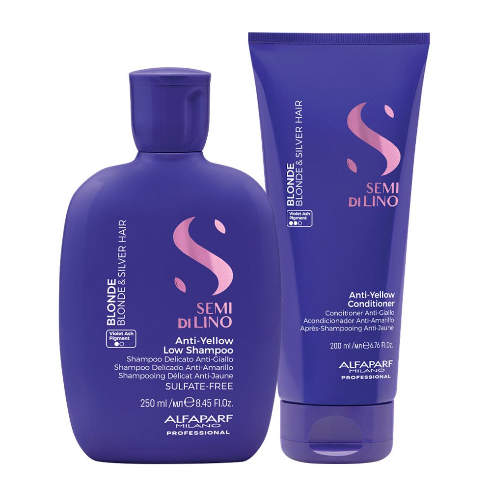 Alfaparf Milano Semi di Lino Blonde Anti Yellow Low Kit
