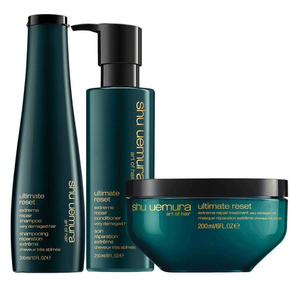 Shu Uemura Ultimate Reset Extreme Repair Shampoo300ml Conditioner250ml Mask200ml