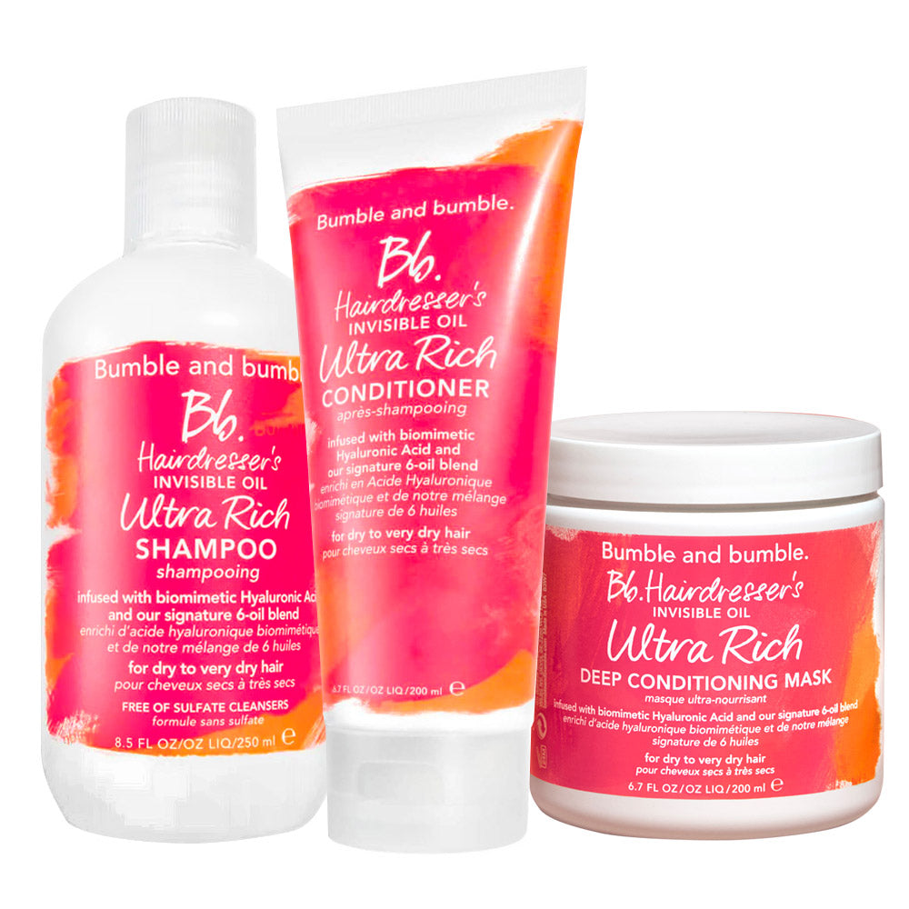 Bumble and bumble. Bb. Hairdresser's Invisible Oil Ultra Rich Trio Set