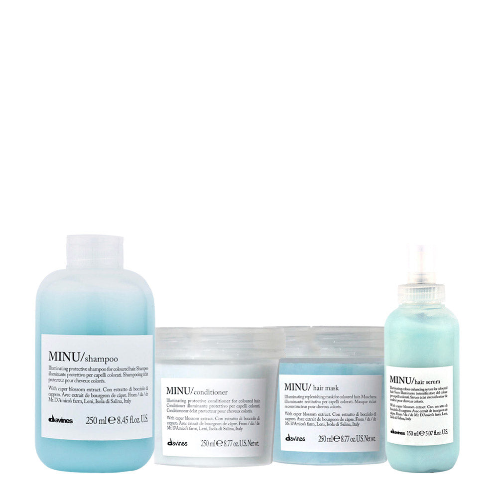 Davines Essential hair care Minu Shampoo 250ml  Conditioner 250ml Mask 250ml Serum 150ml