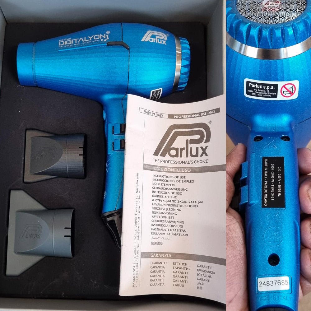 Parlux Digitalyon - asciugacapelli blu