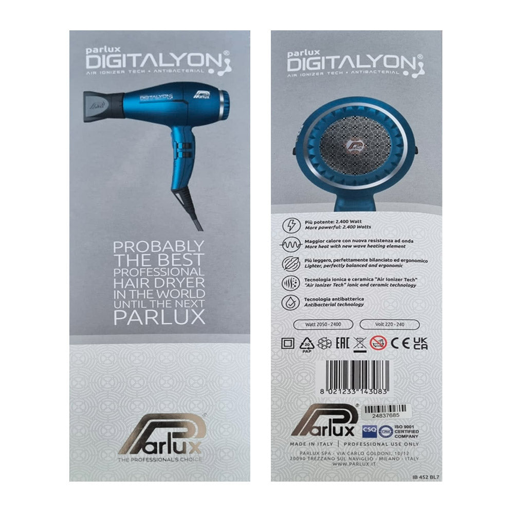 Parlux Digitalyon - asciugacapelli blu