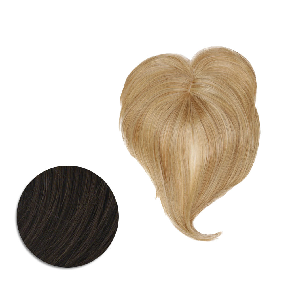 Hairdo Topper Top It Off R6 Castano Medio - toupet con clip removibili