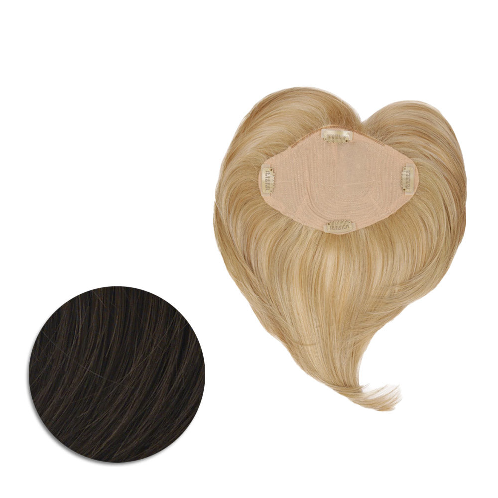 Hairdo Topper Top It Off R6 Castano Medio - toupet con clip removibili