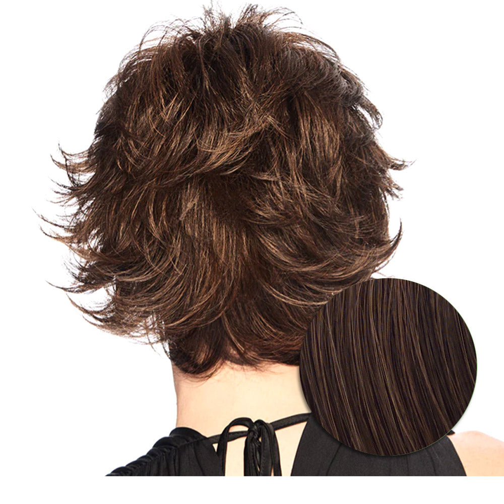 Hairdo Textured Flip Parrucca Castano Medio Ramato - parrucca taglio corto