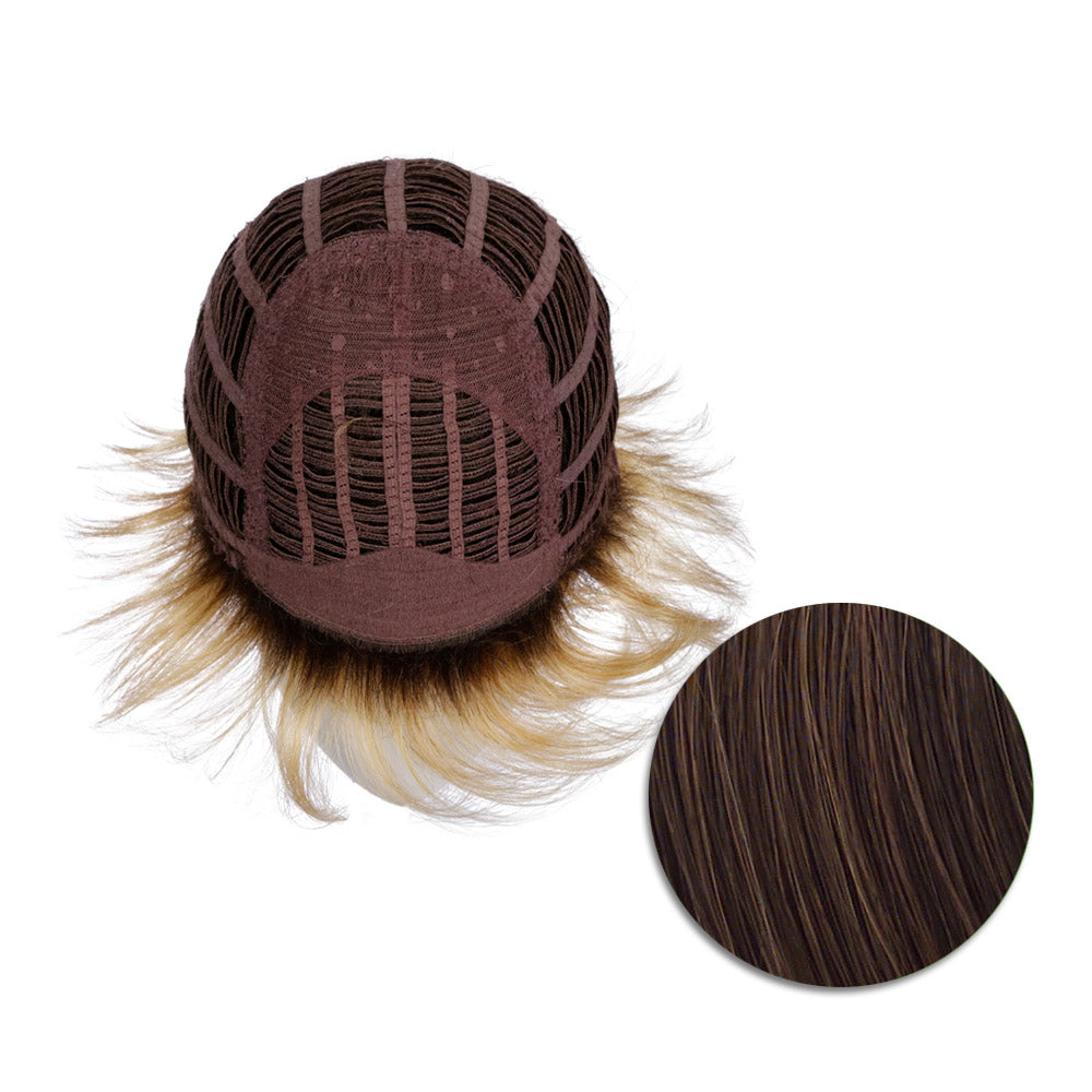 Hairdo Textured Flip Parrucca Castano Medio Ramato - parrucca taglio corto