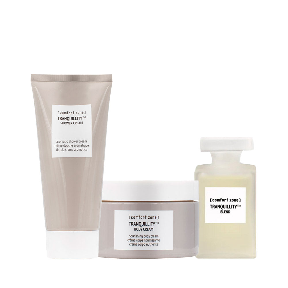 Comfort Zone Tranquillity Shower Cream 200ml Body Cream 180ml Blend 50ml