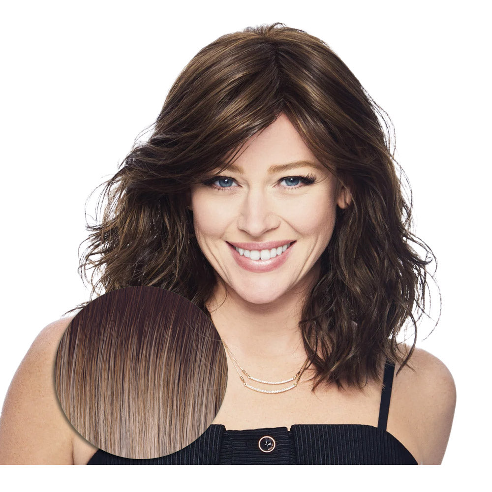 Hairdo Courtside Waves RL19/23SS Biondo Chiaro Cenere con Radice Castana