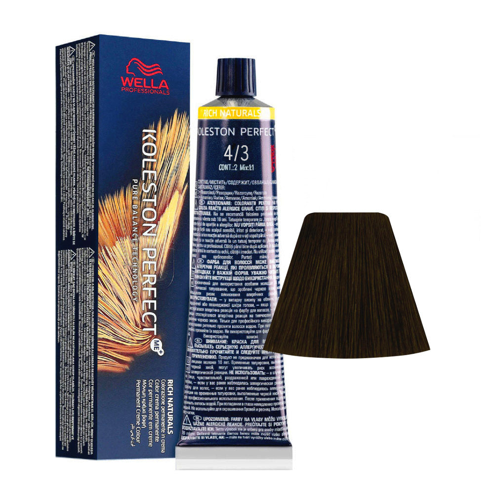 Wella Koleston Perfect Me+ Rich Natural 4/3 Castano Medio Dorato 60ml