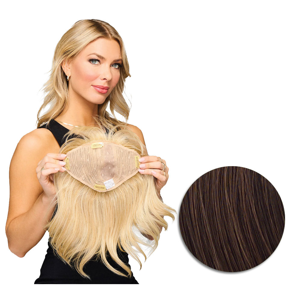 Hairdo Topper Stylish Wave R6/30H Castano Medio Ramato - toupet con onde