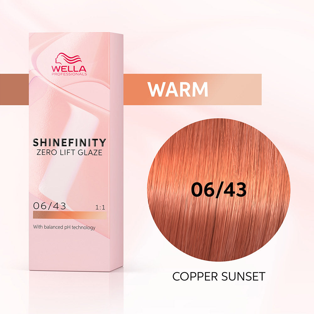 Wella Shinefinity Copper Sunset 06/43 Biondo Scuro Rame Dorato 60ml