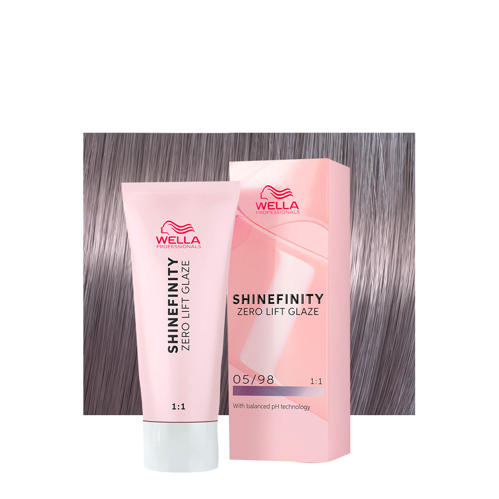 Wella Shinefinity Steel Orchid 05/98 Castano Chiaro Cendré Perla 60ml