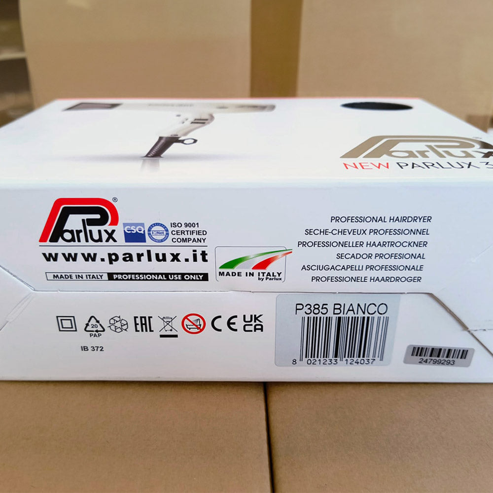 Parlux 385 Powerlight Ionic & Ceramic - asciugacapelli bianco