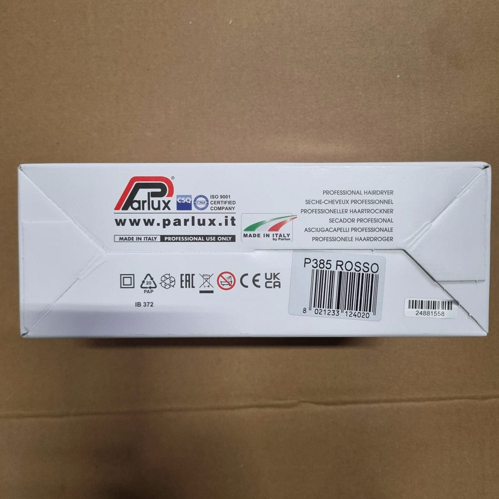 Parlux 385 Powerlight Ionic & Ceramic - asciugacapelli rosso