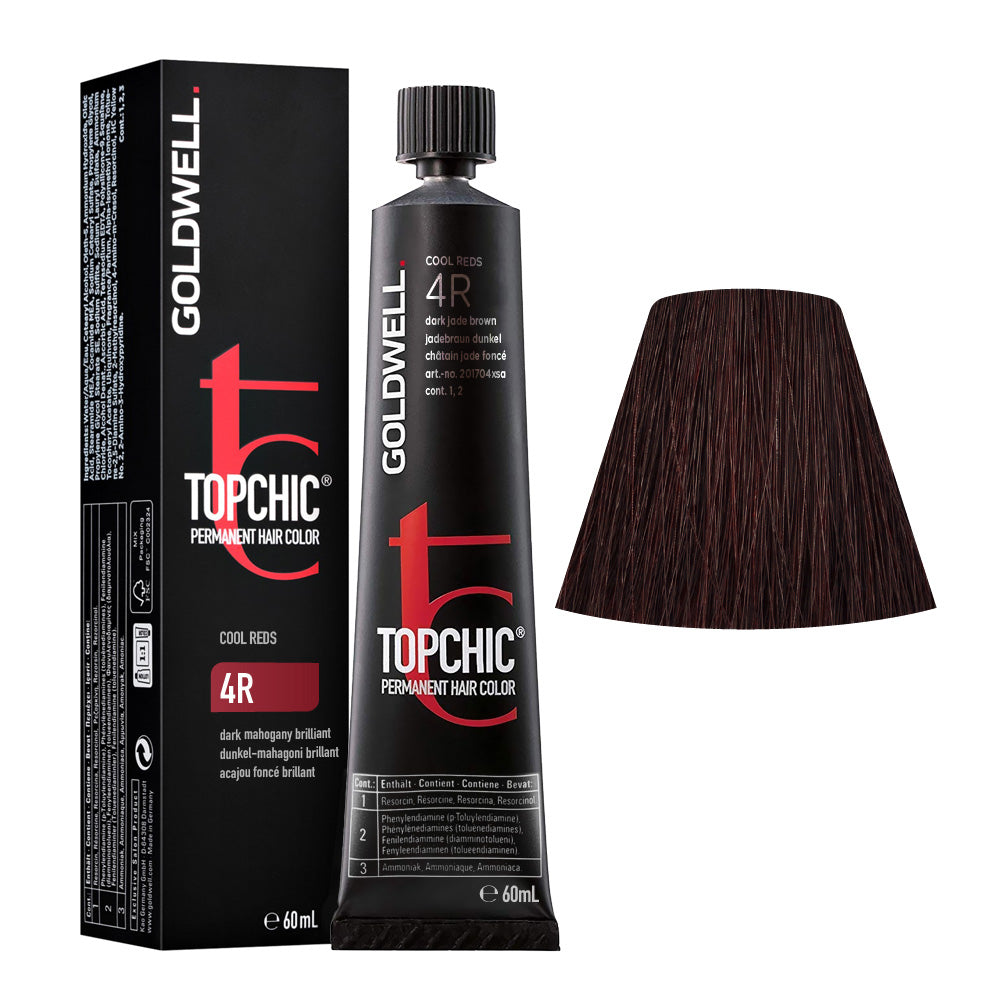 4R Mogano scuro brillante Goldwell Topchic Cool reds tb 60ml