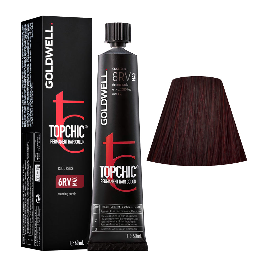 6RV MAX Viola spettacolare Goldwell Topchic Cool reds tb 60ml