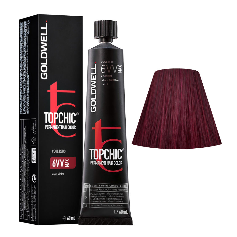 6VV MAX Violetto acceso Goldwell Topchic Cool reds tb 60ml