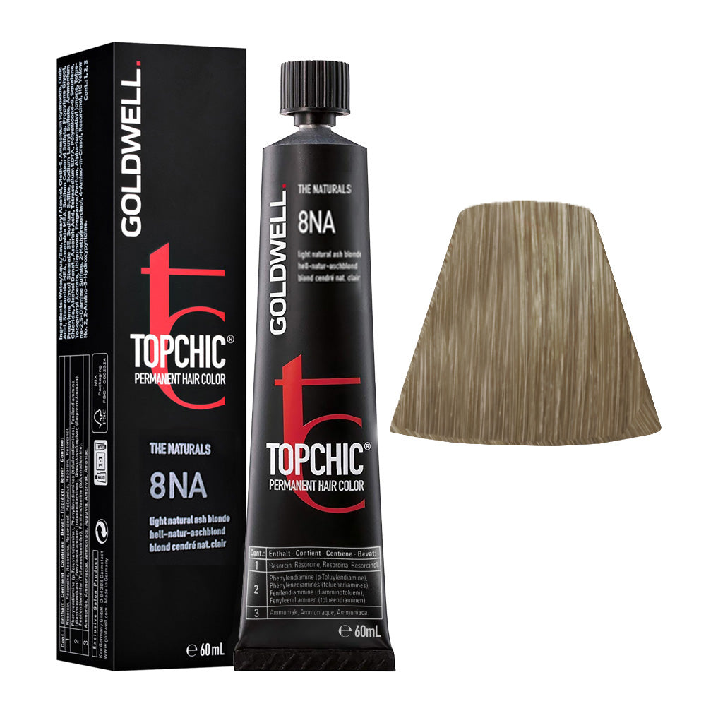 8NA Biondo chiaro cenere naturale Goldwell Topchic Naturals tb 60ml