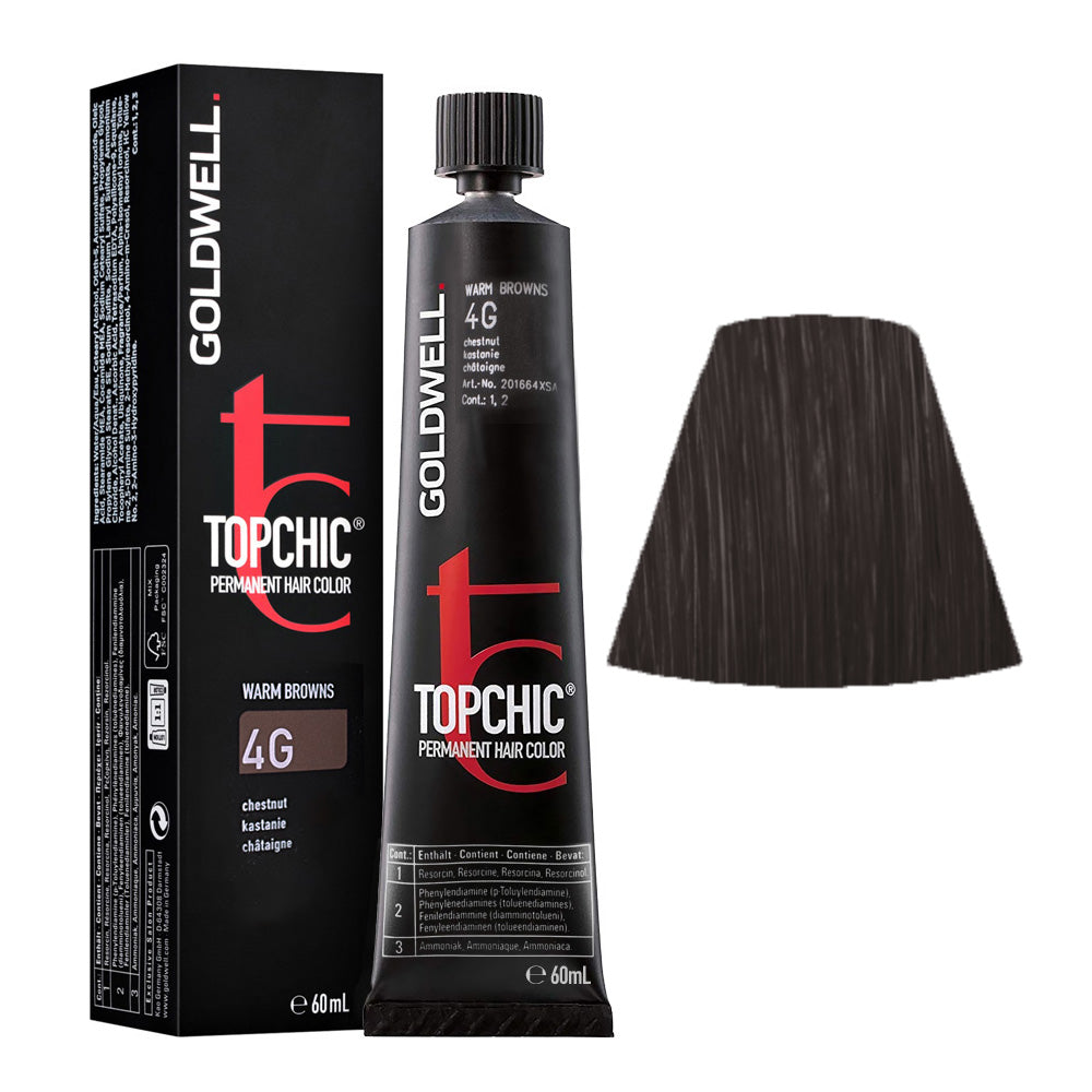 4G Castano medio castagno Goldwell Topchic Warm browns tb 60ml