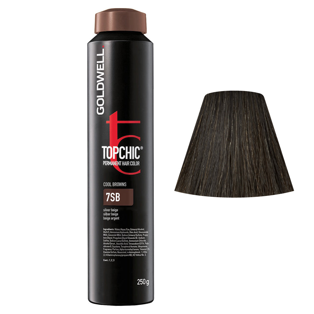 7SB Beige argento Goldwell Topchic Cool browns can 250gr