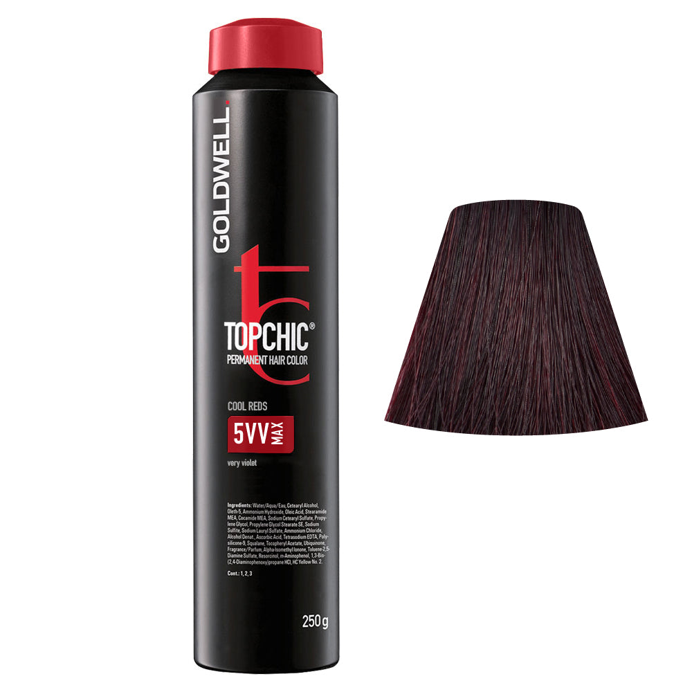 5VV MAX Violetto intenso Goldwell Topchic Cool reds can 250gr