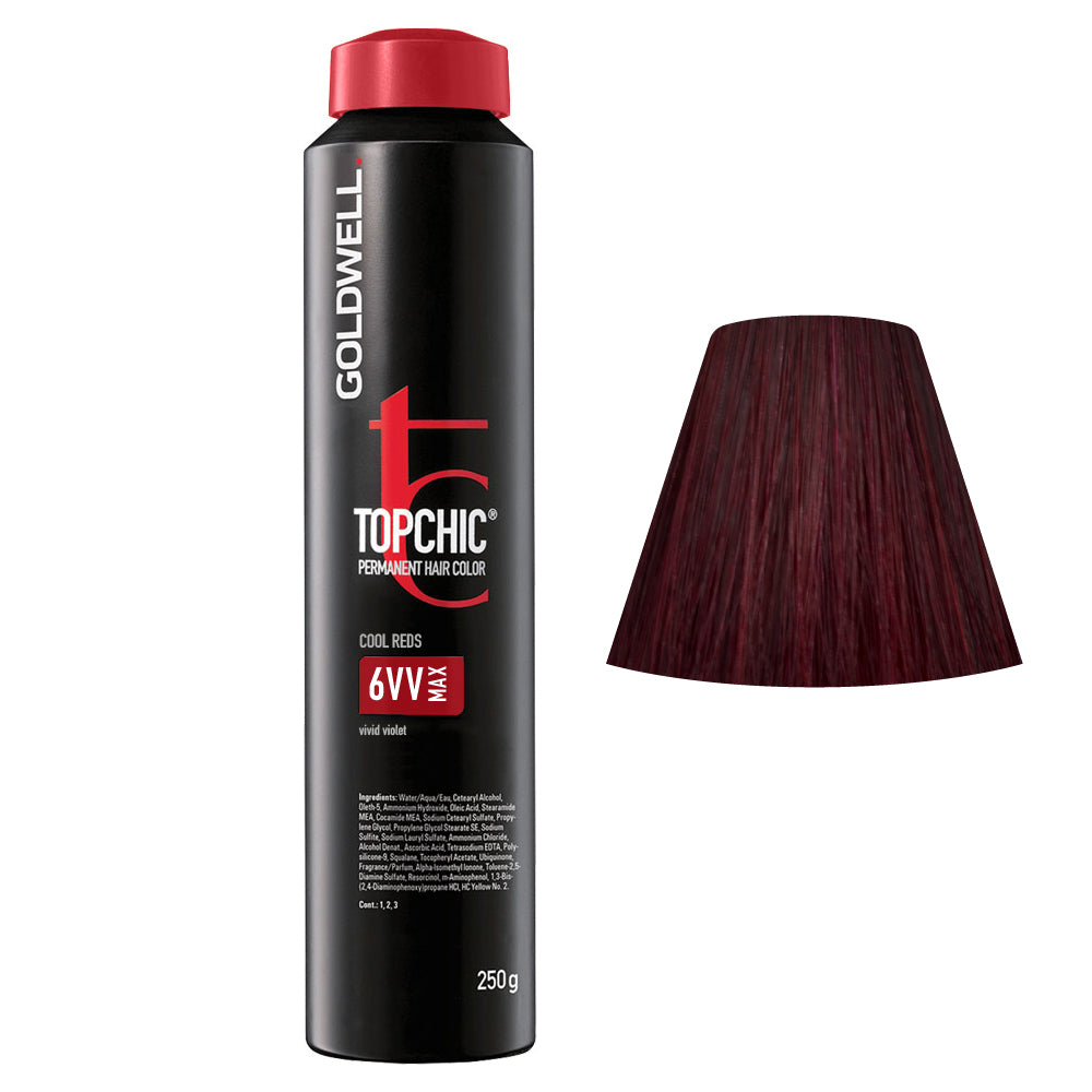 6VV MAX Violetto acceso Goldwell Topchic Cool reds can 250gr