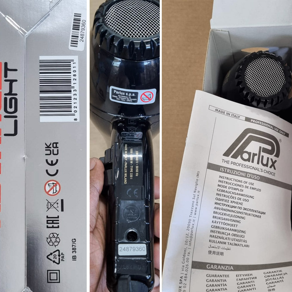 Parlux Advance light Ionic and ceramic Nero - asciugacapelli