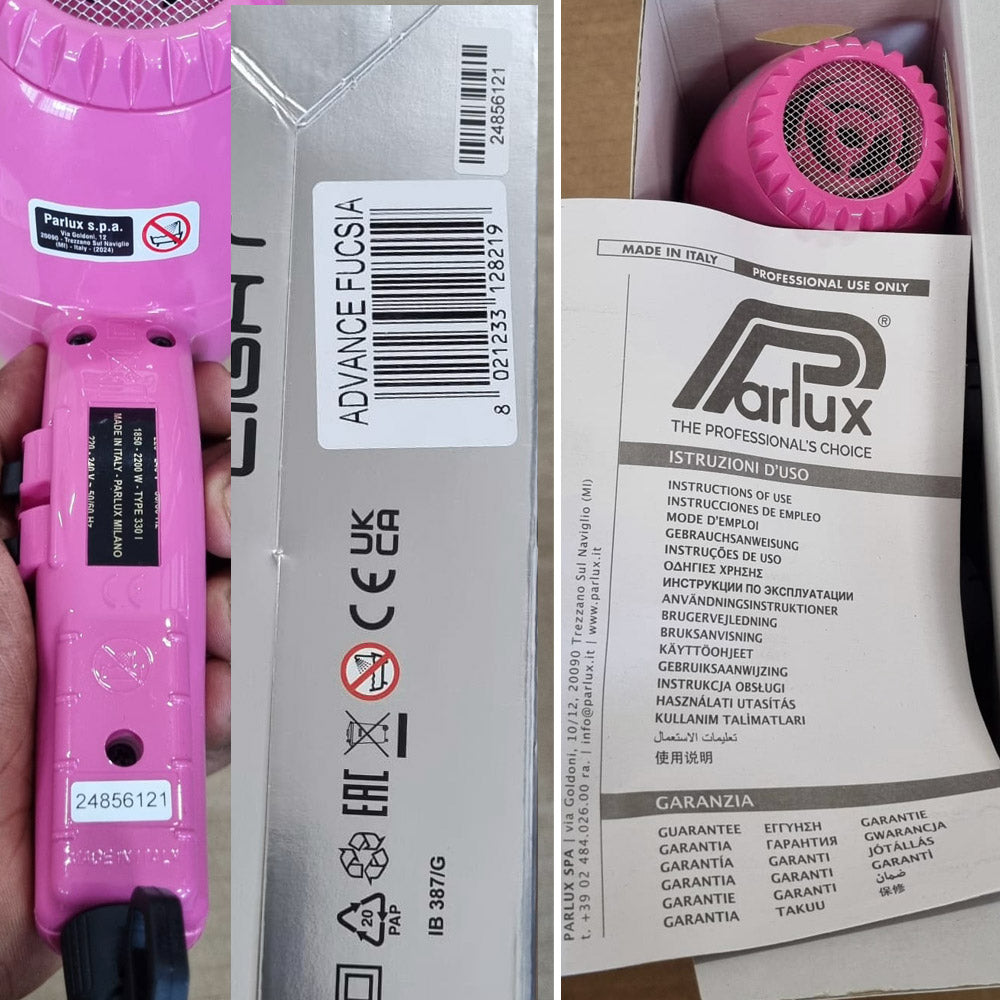 Parlux Advance light Ionic and ceramic Fucsia - asciugacapelli
