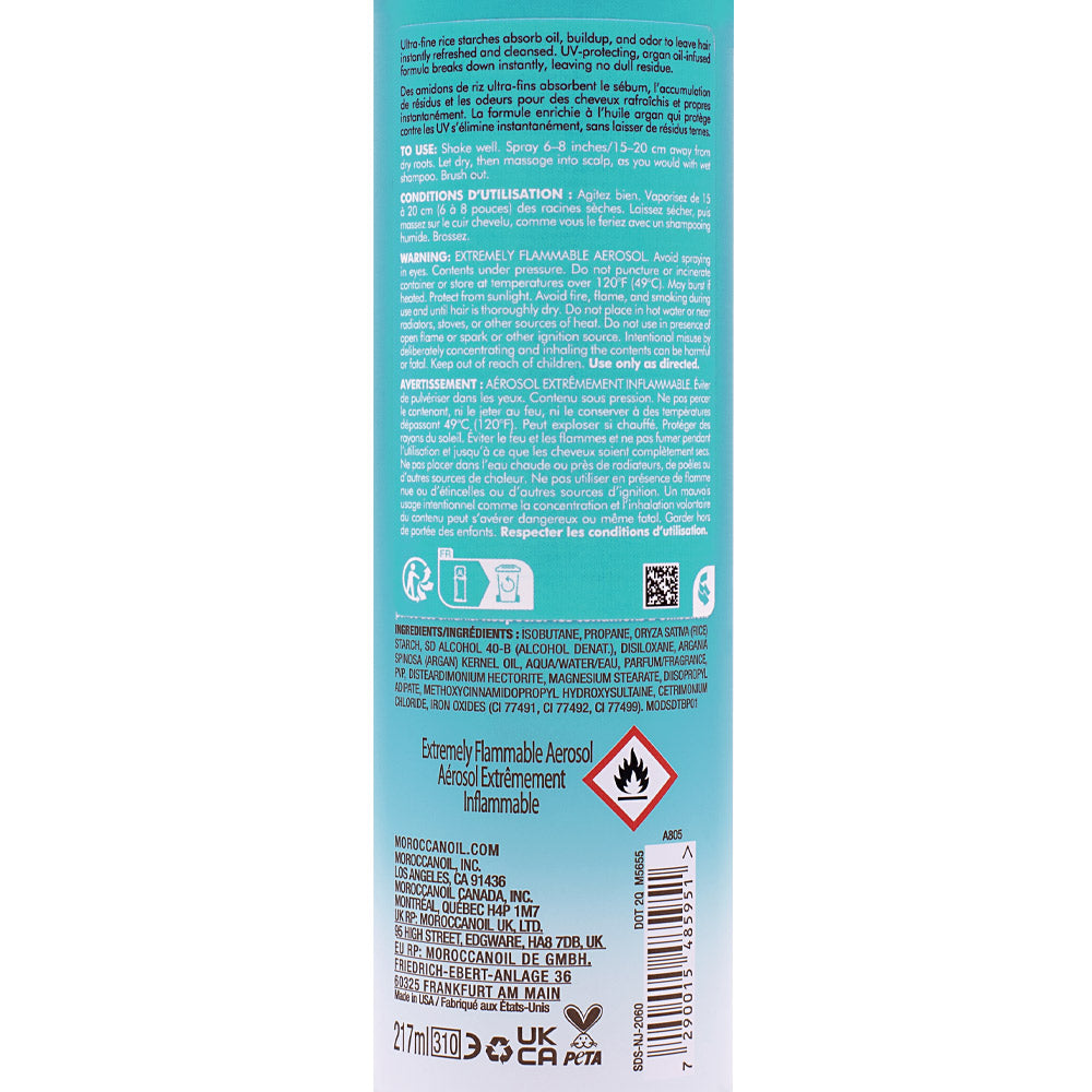 Moroccanoil Dry Shampoo Dark Tones  217ml - shampoo a secco capelli scuri